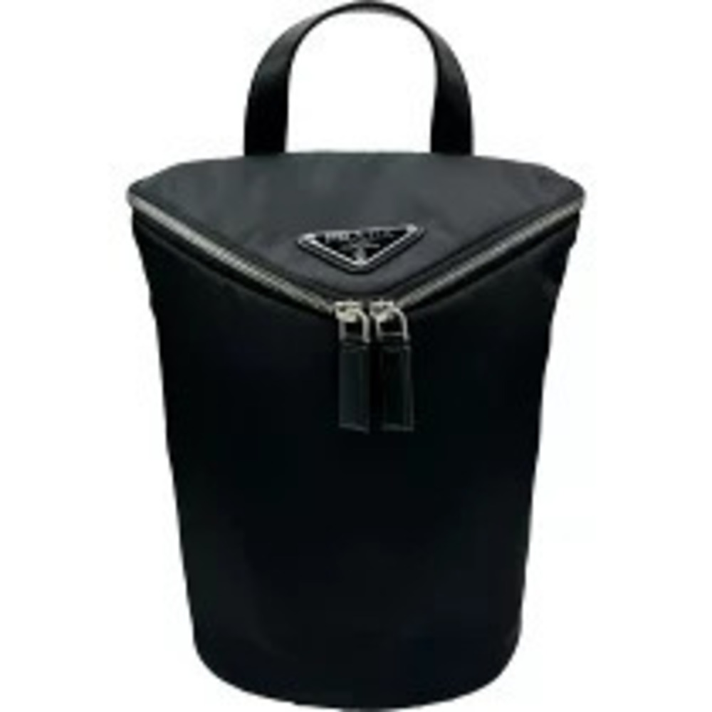 Prada Triangle Hobo Bag Black Leather Shoulder